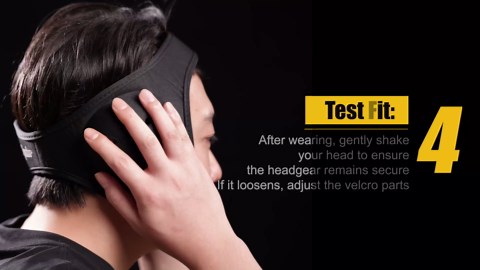 Wrestling Headgear, Head Gear with Chin Cup, Sorf Ear Guard for Men, MMA, Jiu-Jitsu (for Users Aged 12+)