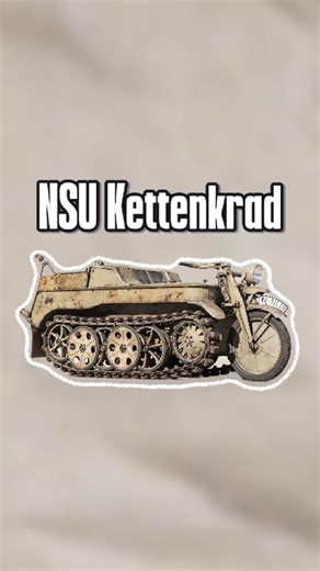 Kendaraan kecil unik dari Perang Dunia ke-2… ini Sd.Kfz. 2 Kettenkrad 🚜 Diproduksi 1940–1945 oleh NSU Motorenwerke, awalnya dibuat buat pasukan terjun payung Jerman supaya punya kendaraan ringan yang bisa dibawa pakai glider. Bentuknya kayak gabungan motor tank kecil. Depan pakai setang motor, belakang pakai track. Sistem kemudinya kombinasi setang dan pengereman diferensial di track, jadi tetap lincah. Mesinnya pakai Opel Olympia 1.488 cc, 4 silinder 36 HP, transmisi 3 percepatan dengan high–l