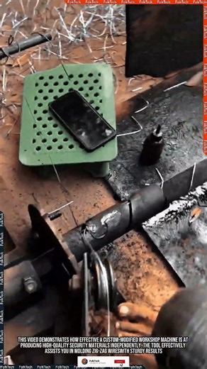 Barbed Wire Tool: Molding Zig-Zag Wires Sturdy Accurate #tool #tools #innovation