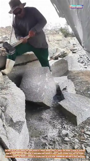 The Art of Stone Splitting in a Quarry