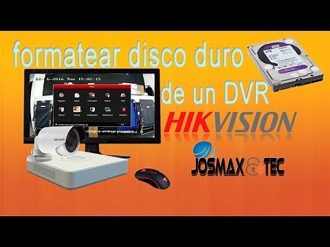 como formatear el disco duro de un DVR hikvision