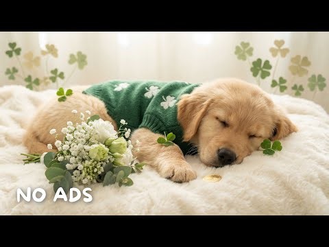 🍀12 Hours Lucky Dog Music | St. Patrick's Day Dog Calming🐶 | Anti Separation Anxiety & Deep Sleep