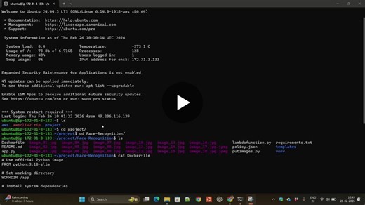 Serverless Facial Recognition App on AWS with AI and DevOps | Rajamani N posted on the topic | LinkedIn