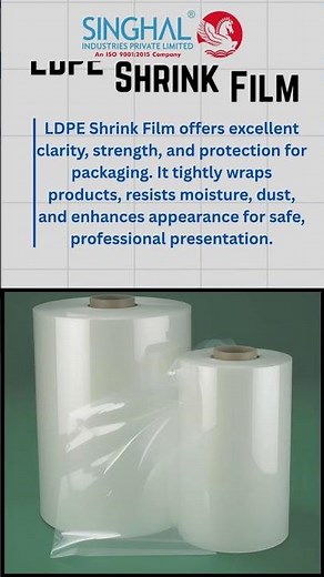 High-Quality LDPE Shrink Film for Secure and Flexible Packaging