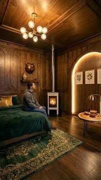 I Turned a MASSIVE Tree Log Into a Hidden Secret Room 🌲 (You Won’t Believe Inside!) #aitimelapse