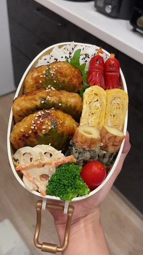 大葉つくね弁当の作り方