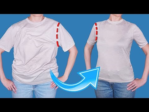 How to downsize a T-shirt in 5 minutes to fit you perfectly!