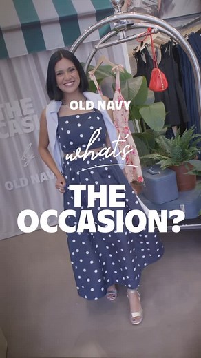Old Navy on Instagram: "would you wear this to work *and* a wedding? @stylingwithkenzie does her magic on The Occasion edit to bring polka dots from middle school to marriage vows 🪩✨💐 tune in next sunday for the latest ep of What’s The Occasion?"