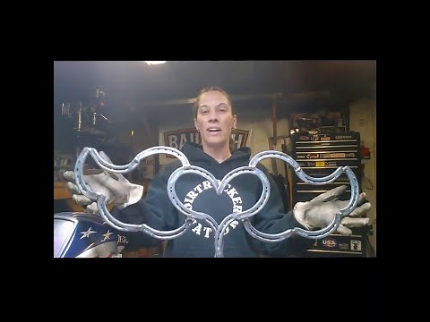 How To Weld A Horseshoe Heart With Wings | Easy Scrap Metal Art Sculpture | Barbie The Welder