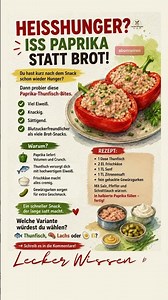 🥖 Heißhunger? Diese Paprika-Thunfisch-Bites machen länger satt als Brot!