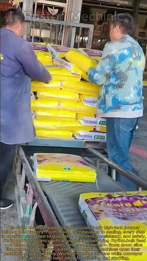 Behind the Scenes: Animal Feed Factory Packaging Process