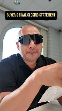 What is a buyer's final closing statement? | Los Angeles Real Estate #closingstatement