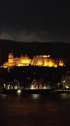 Heidelberg Castle at night #reels #germany #europe #likesharesubscribe