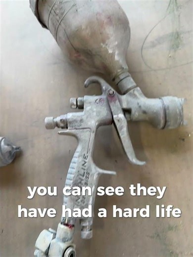 I need help cleaning these old spray guns #automobile #carrestorationproject #satisfying #shorts