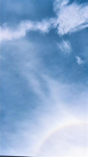 Sky, Clouds with Rainbow 🌈 #sky #clouds #rainbow #screensaver #background #fyp #foryoupage #shorts