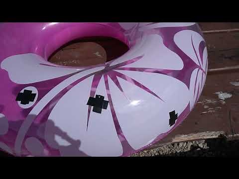 POPPING PINK SWIM RING - TUBE - 36 INCH - SCREWDRIVER POPPING