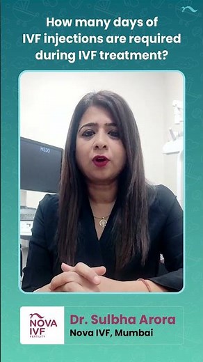 How many injections are required in an IVF treatment?| Dr Sulbha Arora, Nova IVF Fertility-Mumbai