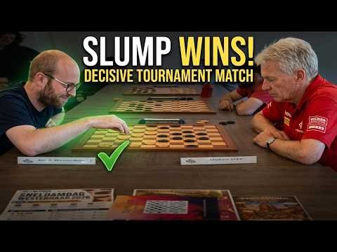 🔥 World #2 Jitse Slump vs GM Hans Jansen | Decisive Checkers Match of the Dutch Team Championship