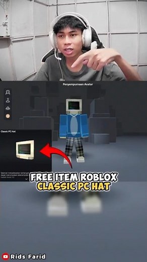 Cara Dapat Free Item Classic PC Hat Roblox #roblox #shorts #freeitems