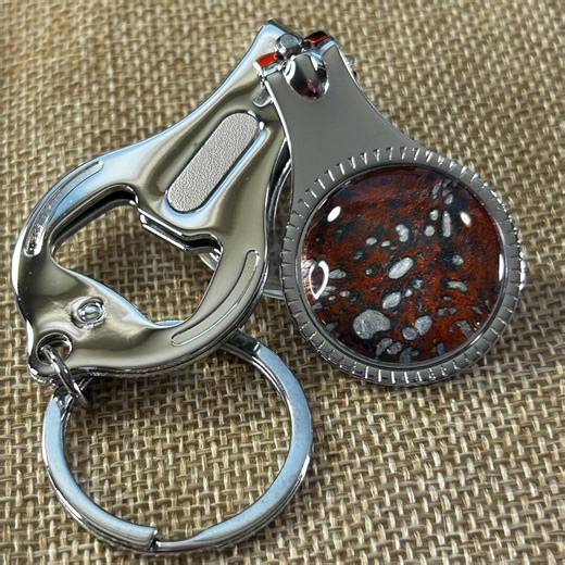 Handmade Fluid Art Keychain: Abstract Key Charm. Nail Clipper, Bottle Opener Combo - Etsy