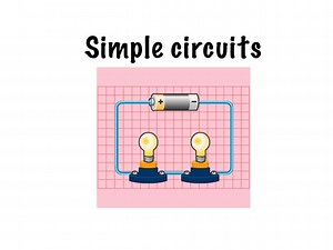 Students trace the main parts of a simple circuit.