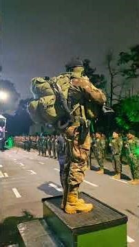 Quitaúna standing at attention.