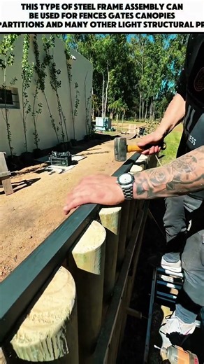 HOW TO ASSEMBLE A HOLLOW STEEL FRAME | Square Steel Tube Fabrication and Construction #shorts