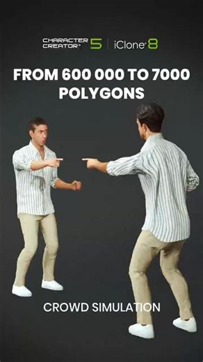 From Single Model to Diverse 3D Crowd — Material Variations in #CC5 & iClone 8 for #UE5 #gamedev