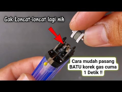 CUMA 1 DETIK !! 2 Cara Mudah Pasang BATU Korek Api ‼️