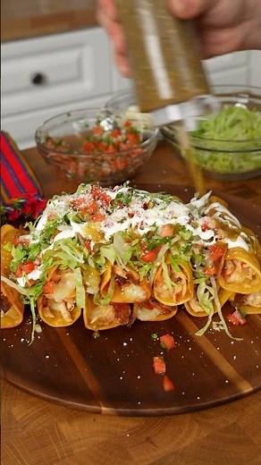 Crispy Chicken Taquitos in 20 Minutes | Easy & Delicious! #easyrecipe #taquitos #homecook