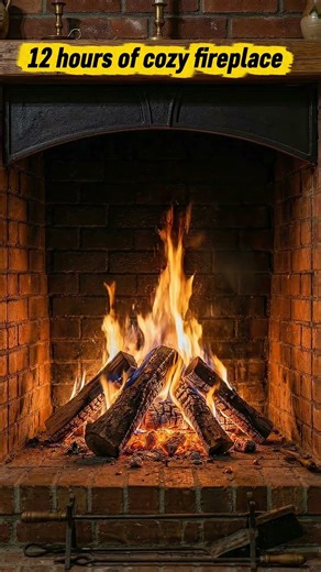 Cozy fireplace vibes in 4K #fireplace #aesthetic #asmr