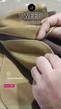 FLEECE TWEED 1799/- COLOR: 5 SHADES FISHBONE .#tredingreels #instagram #viral #trending #fleece