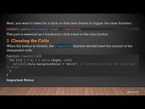 How to Make the Clear Button Work Properly in Your JavaScript Code