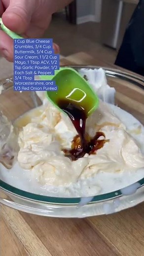Homemade Blue Cheese Salad Dressing #salad #recipes