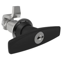 VISE ACTION® Compression Latch, Large Size, T-Handle, Zinc Alloy, Powder Coated, Black