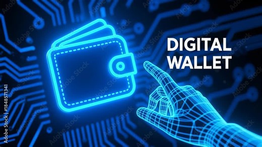 Digital technology and automation secure online financial transactions with digital wallet systems improving employee salary payments and payroll management efficiency and convenience