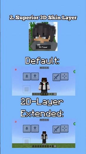 TOP 3 UNIQUE SKIN TEXTURES: Baby Skin, 3D Skin Layer, & Derp Visual! #minecrafttexturepack