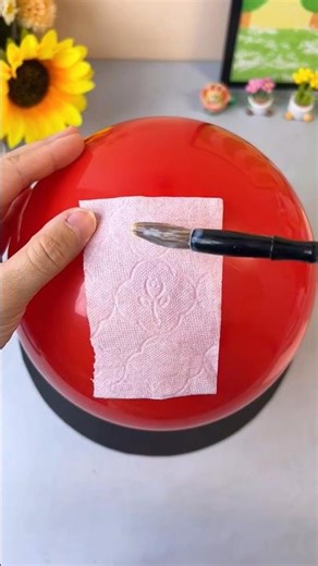 DIY Tissue Paper & Pressed Flower Lantern #diy #short