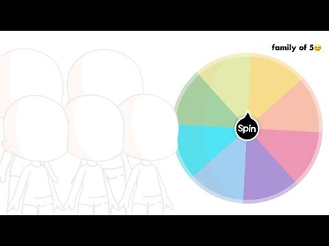 Oc Spin the Wheel Challenge | Family of 5🌷| [Gacha Club]