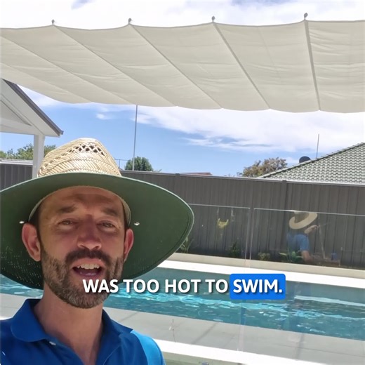 Can't use your pool when you need it most? Introducing the WaveSail - a game-changing retractable shade sail that transforms your exposed pool into a cool, shaded oasis! Safer for kids. Relaxing for you. Built to last. Get ready to dive in and stay cool all summer long! | ShadeSpot