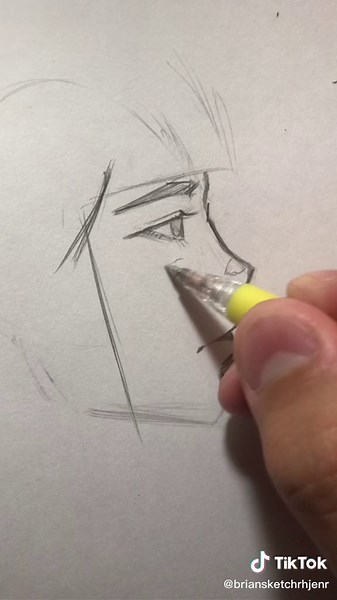 Drawing Tanjiro's Side Profile: Step-by-Step Guide