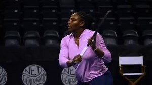 Shhh, champion at work. Serena Williams practices ahead of her 11th Fed Cup tie for Team 🇺🇸 | United States Tennis Association - USTA (Official)