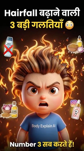 3 biggest hair loss mistakes #hair #hairfall #haircare #hairloss #hairloss #ytshorts #viral