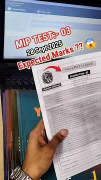 😱PW 3rd MIP Test" Expected MARKS ?? " || Test :- 28 Sept 2025 ||🔥NEET 2026 || #PwMIPNeet2026 #28sep