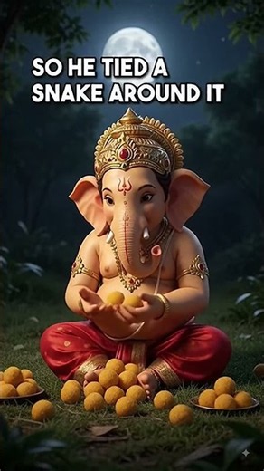 Why Ganesha Tied a Snake Around His Stomach?! #shorts #festival #ganesh #story
