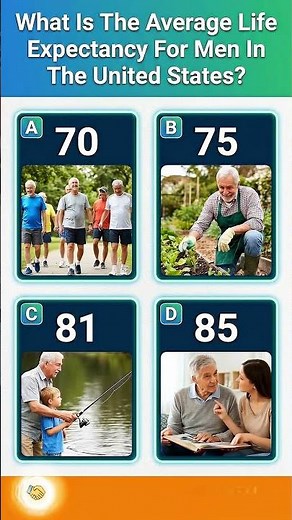 What is the average life expectancy for men in the United States?