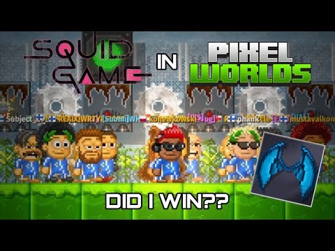 I (almost) won the SQUID GAMES in PIXEL WORLDS?