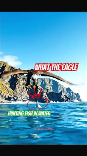 Eagle Hunting Fish, Insane Eagle Devours Fish Whole While Fly, Eagle Catch Fish #eagle #eaglehunting