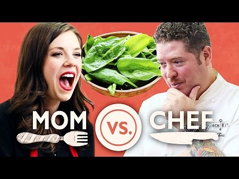 Mom Vs. Chef: Battle Spinach