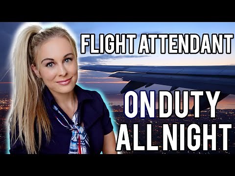 The REAL Life Of A FLIGHT ATTENDANT | ON Duty ALL Night! ✈️😴